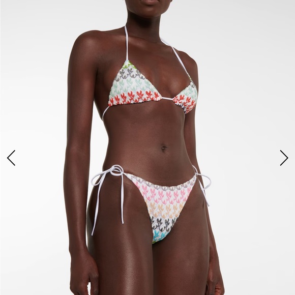 MISSONI MARE Zig-zag knit bikini. Size 42 NWT US Size 6 - Picture 5 of 9